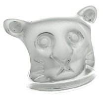 Sterling Silver CAT Bead for European Charm Bracelets 11.2mm