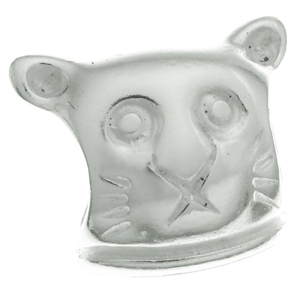 Sterling Silver CAT Bead for European Charm Bracelets 11.2mm