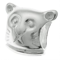 Sterling Silver CAT Bead for European Charm Bracelets 11.2mm