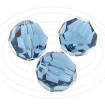 72 x Swarovski Crystal Elements Round Faceted 5000 Denim Blue 4mm
