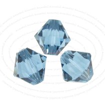 12 x Swarovski Elements Xilion Crystal 5328 Denim Blue 8mm