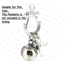 1x Sterling Silver Multistrand Necklace Connector Clasp / Charm Carrier
