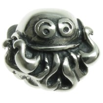 Sterling Silver Cute Octopus Bead for European Charm Bracelets