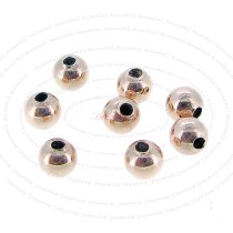 20x 14k Rose Gold Filled Round Seamless Bead Spacer 3mm