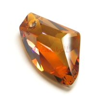 Swarovski Crystal 6656 Galactic Vertical Pendant Bead Copper 39mm