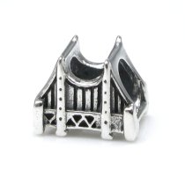 Sterling Silver San Francisco Golden Gate Bridge Bead for European Charm Bracelets