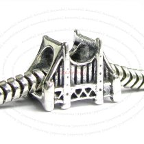 Sterling Silver San Francisco Golden Gate Bridge Bead for European Charm Bracelets