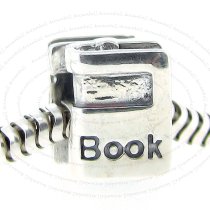 1x 925 Sterling Silver Student Book / Reader Bead for European Charm Bracelet