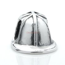1x 925 Sterling Silver Fire Fighter Helmet Bead Fits European Charm Bracelet