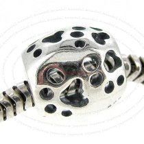 Sterling Silver Puppy Footprint Bead for European Charm Bracelets