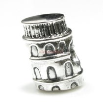 Sterling Silver Italy Leaning Tower of Pisa Bead for European Charm Bracelets