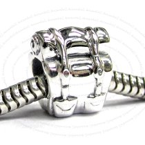 Sterling Silver Camping Picnic Backpack Bead for European Charm Bracelets