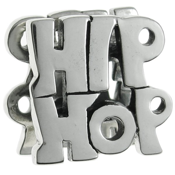 Sterling Silver Hip Hop Dance Bead for European Charm Bracelets