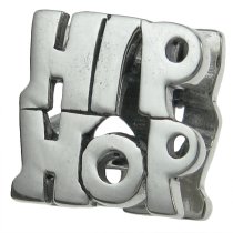 Sterling Silver Hip Hop Dance Bead for European Charm Bracelets
