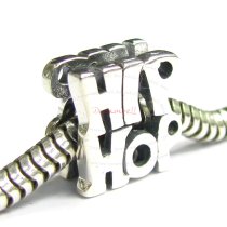 Sterling Silver Hip Hop Dance Bead for European Charm Bracelets