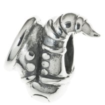 Sterling Silver Music Instrument Saxophone Bead for European Charm Bracelets