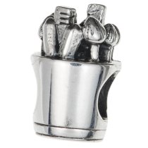 Sterling Silver Painting Tool Bead for European Charm Bracelets