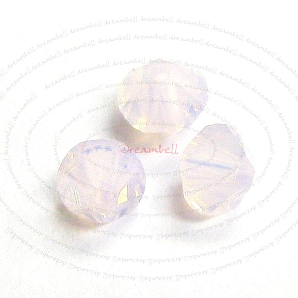 72 Swarovski Elements 5328 Xilion Crystal Bead Rose Water Opal 4mm