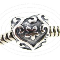 925 Sterling Silver Tree of Love Flower Heart European Bead Charm