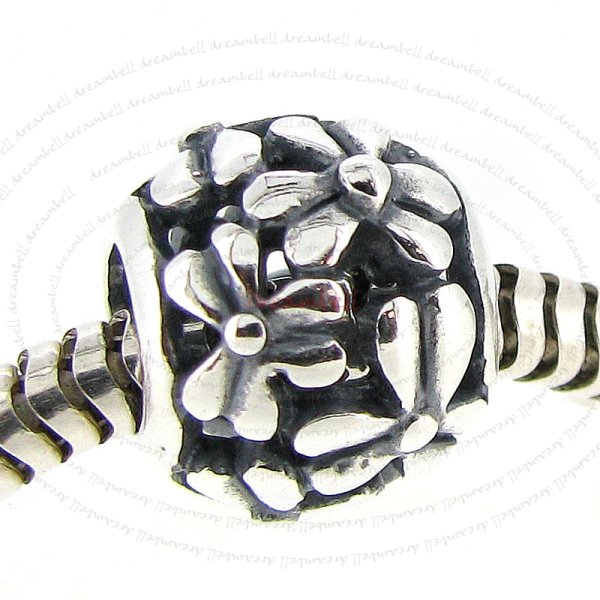 925 Sterling Silver Pure Innocence Daisy Flower European Bead Charm