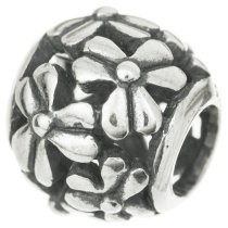 925 Sterling Silver Pure Innocence Daisy Flower European Bead Charm