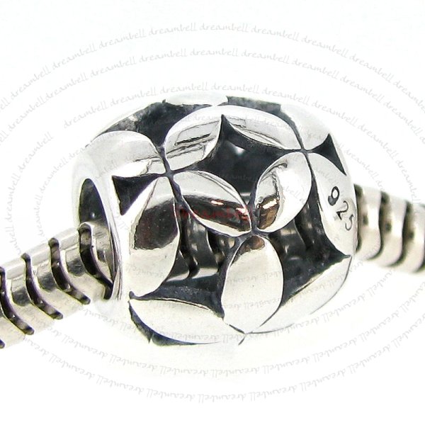 925 Sterling Silver Spring Flower European Bead Charm