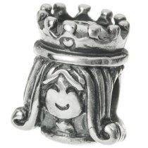 925 Sterling Silver Cute Happy Little Princess European Bead Charm
