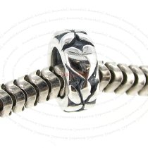 925 Sterling Silver Love Flower Heart Spacer European Bead Charm