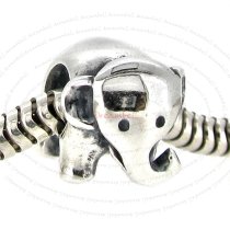 925 Sterling Silver Cute Elephant European Bead Charm