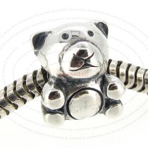 925 Sterling Silver Lovely Bear European Bead Charm