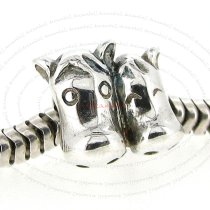 925 Sterling Silver Mother Horse Foal Love European Bead Charm