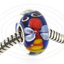 Sterling Silver Dragonfly Murano Glass Bead for European Charm Bracelets
