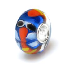 Sterling Silver Dragonfly Murano Glass Bead for European Charm Bracelets