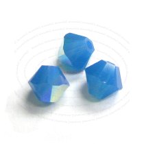 72x Swarovski Elements Xilion Crystal 5328 Caribbean Blue Opal AB 4mm