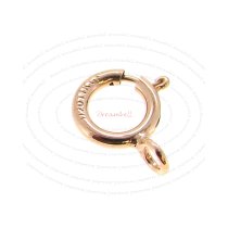 5x 14k Rose Gold Filled Round Spring Ring Clasp 8mm