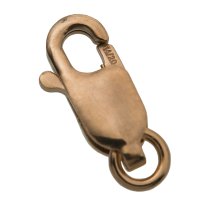 1x 14k Rose Gold Filled Lobster Clasp Bead Open Jump Ring 10mm