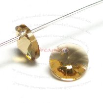 12x Swarovski Crystal 6428 Xilion Rivoli Pendant Charm Light Colorado Topaz 8mm