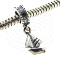 Sterling Silver Yacht Sailing Boat Dangle Bead for European Charm Bracelets