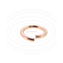 10x 14k Rose Gold Filled Round Open Jump Rings 5mm 21 Gauge Wire