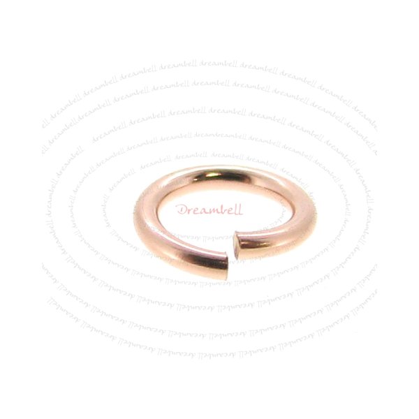 10x 14k Rose Gold Filled Round Open Jump Rings 5mm 21 Gauge Wire