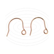 4pcs 14k Rose Gold Filled Plain Ear Wire French Hook Earwires
