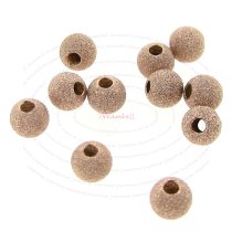 10x 14k Rose Gold Filled Round Stardust Bead Spacer 4mm