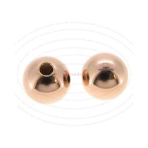 4x 14k Rose Gold Filled Round Seamless Bead Spacer 6mm