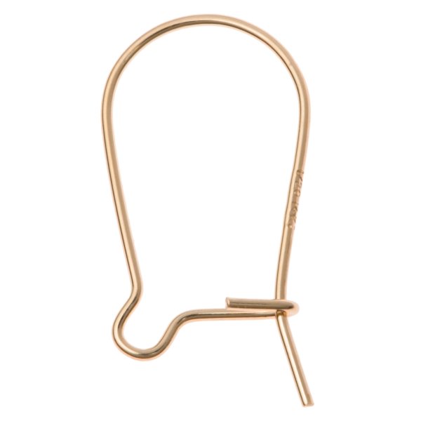 10x 14k Rose Gold Filled Kidney Earwie EAR Wire Earring Hook