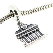 Sterling Silver Germany Berlin Brandenburg Gate Dangle Bead for European Charm Bracelets