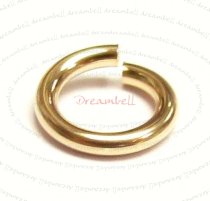 10x 14k Gold Filled Twist & Lock 18ga Jumplock Jump Rings 6mm 18 Gauge Wire