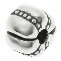 Sterling Silver Flower Dot Clip Stopper Lock Bead for European Charm Bracelets