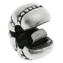 Sterling Silver Flower Dot Clip Stopper Lock Bead for European Charm Bracelets