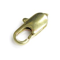 10x Brass Lobster Clasp 10mmx 5.5mm