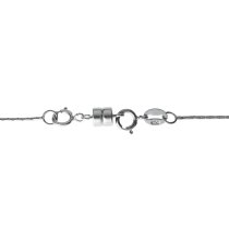 1 Set Sterling Silver 4mm Magnetic Clasp Converter for Necklaces w/ 5mm Spring Ring Clasp
